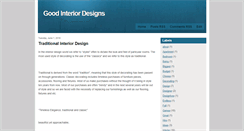 Desktop Screenshot of goodinteriordesigns.blogspot.com