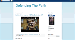 Desktop Screenshot of defendingmyfaith.blogspot.com