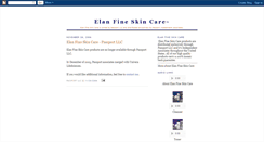Desktop Screenshot of elanskincare.blogspot.com