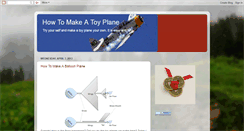 Desktop Screenshot of howtomakeatoyplane.blogspot.com