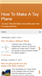 Mobile Screenshot of howtomakeatoyplane.blogspot.com