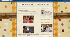 Desktop Screenshot of crockettchronicles-katie.blogspot.com