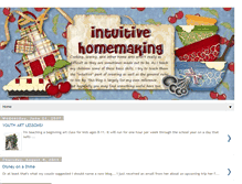 Tablet Screenshot of intuitivehomemaking.blogspot.com