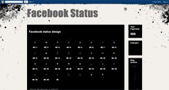 Desktop Screenshot of facebookstatusdesign.blogspot.com
