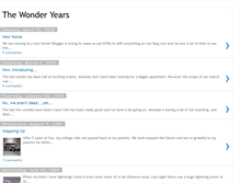 Tablet Screenshot of chrisandamandaswonderyears.blogspot.com