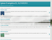 Tablet Screenshot of iglesiaevangelicaelalfarero.blogspot.com