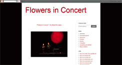 Desktop Screenshot of flowersinconcert.blogspot.com