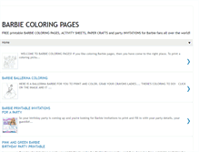 Tablet Screenshot of barbiecoloring.blogspot.com