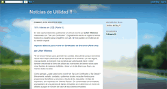 Desktop Screenshot of noticiasdeutilidad.blogspot.com