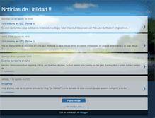 Tablet Screenshot of noticiasdeutilidad.blogspot.com