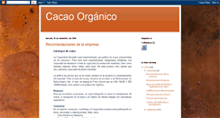 Desktop Screenshot of cacaoorganico.blogspot.com