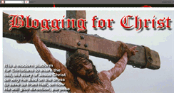 Desktop Screenshot of bloggingforchrist-brillantvictory.blogspot.com