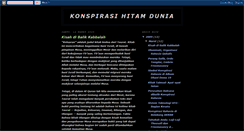 Desktop Screenshot of konspirasihitam.blogspot.com