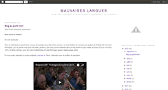 Desktop Screenshot of mauvaiseslangues.blogspot.com