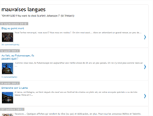 Tablet Screenshot of mauvaiseslangues.blogspot.com