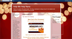 Desktop Screenshot of helpingnana.blogspot.com