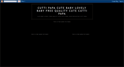 Desktop Screenshot of cutecuttipapa.blogspot.com