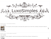 Tablet Screenshot of luxosimples.blogspot.com