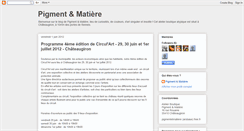 Desktop Screenshot of pigmentetmatiere.blogspot.com