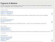 Tablet Screenshot of pigmentetmatiere.blogspot.com
