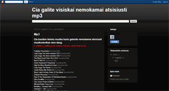 Desktop Screenshot of nemokamamuzika.blogspot.com