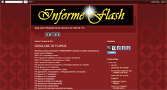 Desktop Screenshot of informeflash.blogspot.com