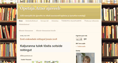 Desktop Screenshot of opetajaarno.blogspot.com
