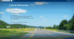 Desktop Screenshot of culturalanthropology982.blogspot.com