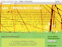 Tablet Screenshot of lasintersecciones.blogspot.com