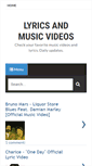 Mobile Screenshot of lyricsmusicvideosonline.blogspot.com