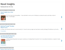 Tablet Screenshot of novelinsights.blogspot.com