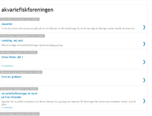 Tablet Screenshot of akvariefiskforeningen.blogspot.com