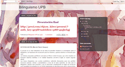 Desktop Screenshot of bilinguismoupb.blogspot.com