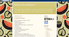 Desktop Screenshot of idontknowwhattomakefordinner.blogspot.com