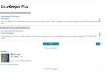 Tablet Screenshot of gatekeeperplus.blogspot.com