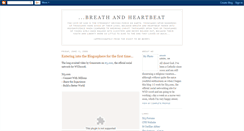 Desktop Screenshot of breath-and-heartbeat.blogspot.com