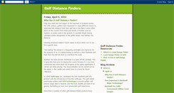 Desktop Screenshot of golfdistancefinders.blogspot.com