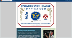 Desktop Screenshot of kyokushinunionholland.blogspot.com