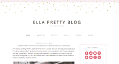 Desktop Screenshot of ellaprettyblog.blogspot.com