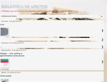 Tablet Screenshot of bibliotecadeafectos.blogspot.com