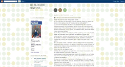 Desktop Screenshot of leblogdesixtine.blogspot.com