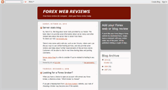 Desktop Screenshot of forexwebs.blogspot.com