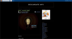 Desktop Screenshot of descargatemp3.blogspot.com