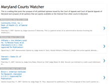 Tablet Screenshot of marylandcourts.blogspot.com