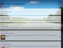 Tablet Screenshot of firstclassconsignment.blogspot.com