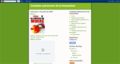 Desktop Screenshot of ciudadespatrimoniodelahumanidad.blogspot.com