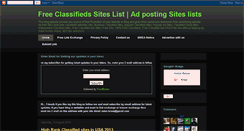 Desktop Screenshot of allfreeclassifiedwebsites.blogspot.com