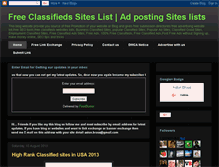 Tablet Screenshot of allfreeclassifiedwebsites.blogspot.com