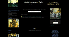 Desktop Screenshot of mortal-instruments-trailer.blogspot.com