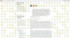 Desktop Screenshot of madaboutjustice.blogspot.com